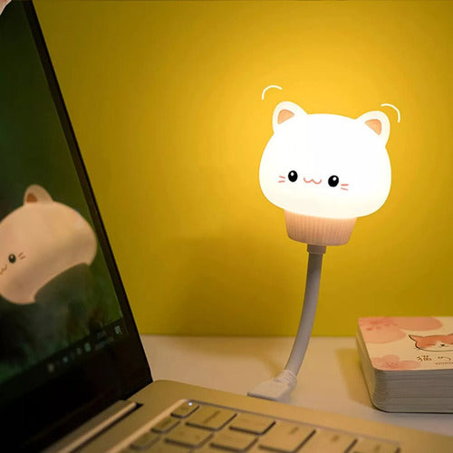 Veladora Usb Luz De Noche Dormitorio Dormir Bebe/niño