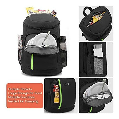Mochila Hielera Sin Fugas Capacidad 30 Latas Tgouy