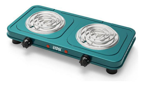 Anafe Electrico Doble 1000w Cocina Camping Portatil