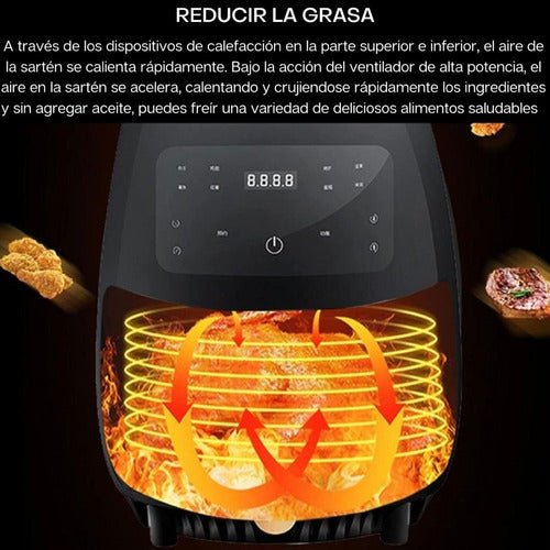 Freidora Sin Aceite 6lts Horno Multifuncion Tlogia Alemana
