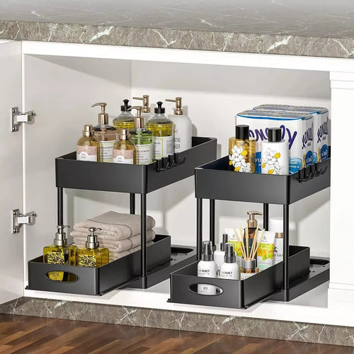 Organizador Deslizante Almacenamiento Orden Cocina Baño