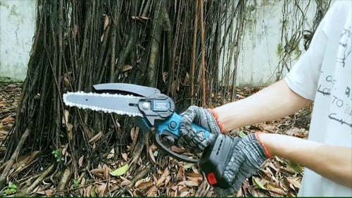 Mini Motosierra 6 Pulgadas 2 Baterías 21v 2 Cadenas Tgouy