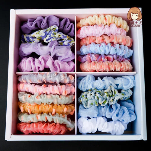 Kit X16 Colitas De Pelo Colores Variados Premium