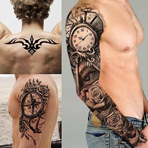 8 Tatuajes Temporales Extra Grandes Tgouy