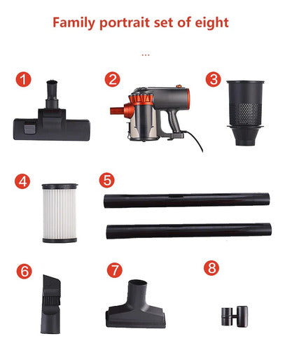 Aspiradora Vertical De Mano Muy Potente Gran Capacidad