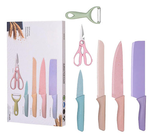 Juego Set Kit Cuchillos Cuchillas Cocina Acero Inoxidable