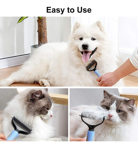 Deslanador Peine Cepillo Mascota Profesional Perros Gatos