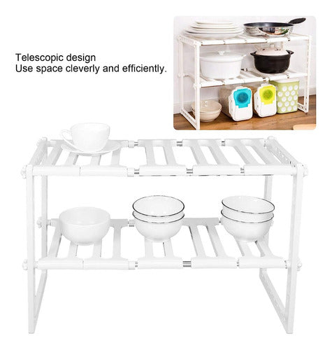Organizador Estante Cocina Bajo Mesada Extensible