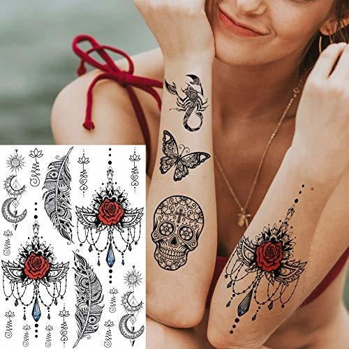28 Tatuajes Temporales Impermeables Tgouy