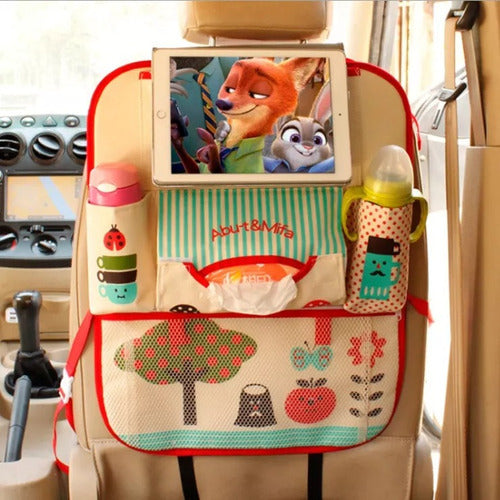 Organizador Para Auto Respaldo Asiento Bebe Colgante Tablet