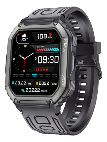 Smartwatch Deportivo Sumergible 50M con Llamadas Bluetooth y Monitor de Salud