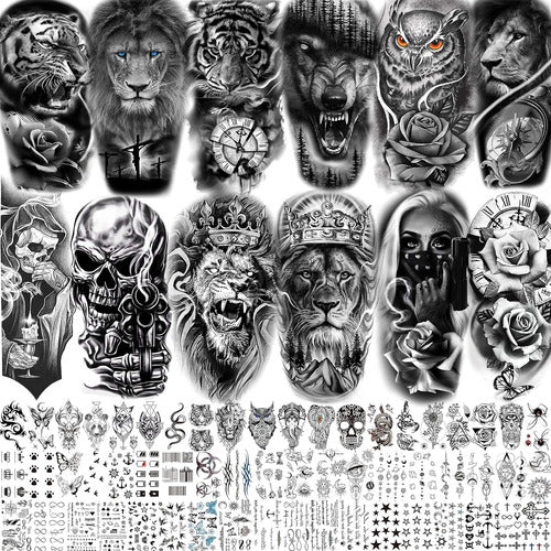 50 Tatuajes Temporales Impermeables Tgouy