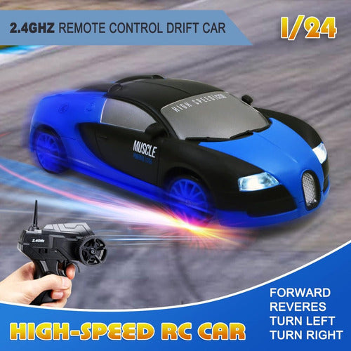 Auto Control Remoto Rc Drift Pista 4x4 Potente Adultos Niños