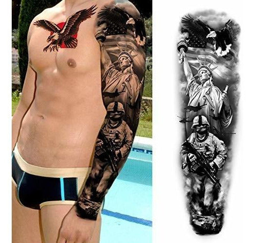 8 Tatuajes Temporales Extra Grandes Tgouy