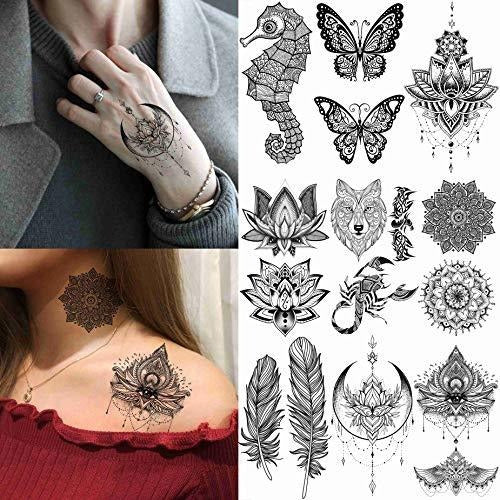 28 Tatuajes Temporales Impermeables Tgouy