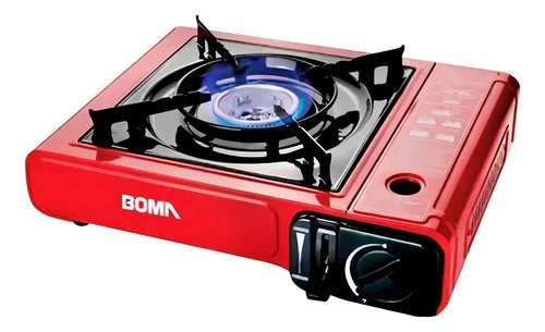 Anafe A Gas Portátil Encendido Electrónico 2800w Butano Rojo