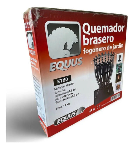Quemador Brasero Fogonero De Jardin Equus