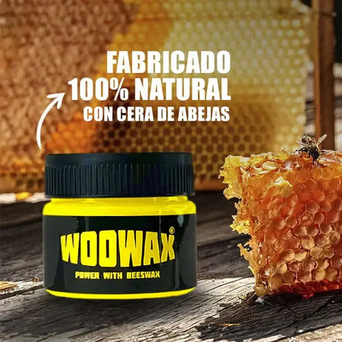 Woowax Lustrador De Cera De Abejas Para Maderas Y Muebles Negro