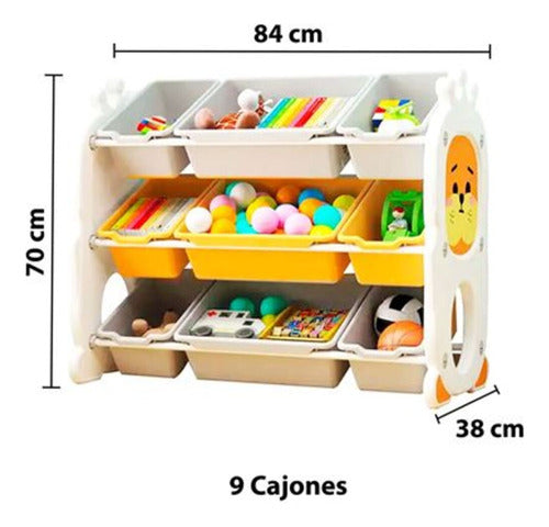 Rack Organizador Para Juguetes 9 Cajones