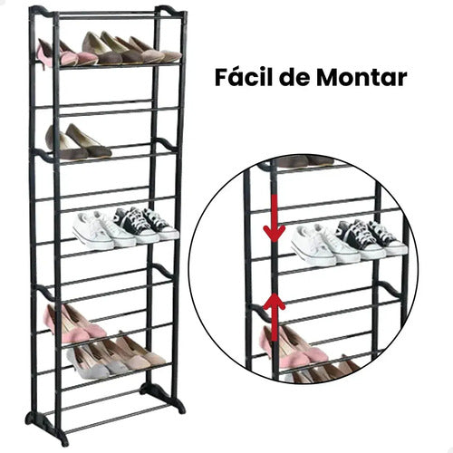Estante Organizador Para Zapatos 152x60cm 30 Pares Disponible