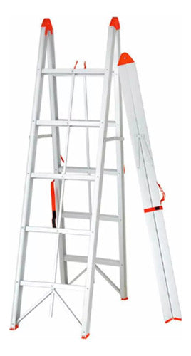 Escalera Plegable Tipo Tijera Shimaha 2x5 Escalones