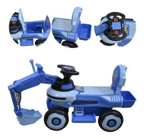 Buggy Retro Excavadora Con Sonido 66x38x41cm