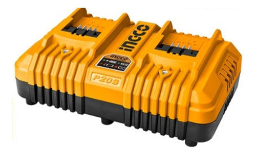 Cargador Rapido Inteligente Doble 20v P20s Ingco Fcli2034