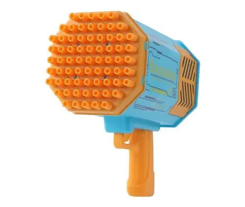 Pistola De Burbujas X69 Recargable Burbujero Niños Juguete Naranja