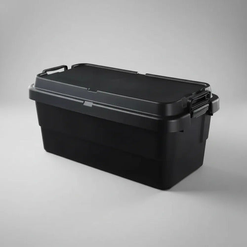 Caja Baul Plástica Multifunción Con Tapa