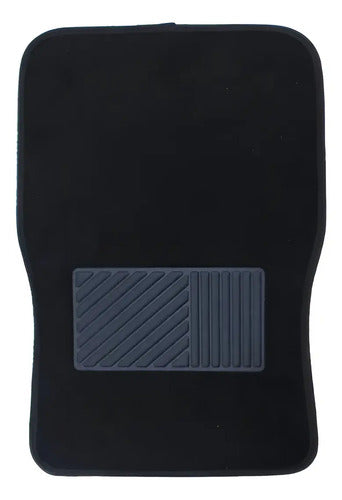 Juego De Alfombras Para Auto Universal 4 Piezas Negro
