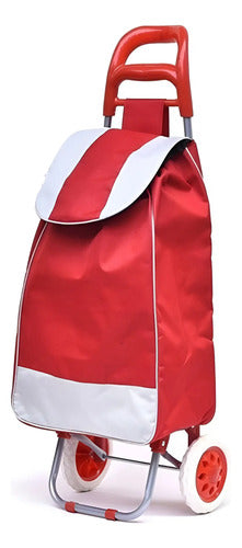 Carro Carrito Feria Tela Plegable Resistente Bolso Lavable