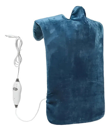 Masajeador De Cuello Espalda Y Hombros Con Calor Azul
