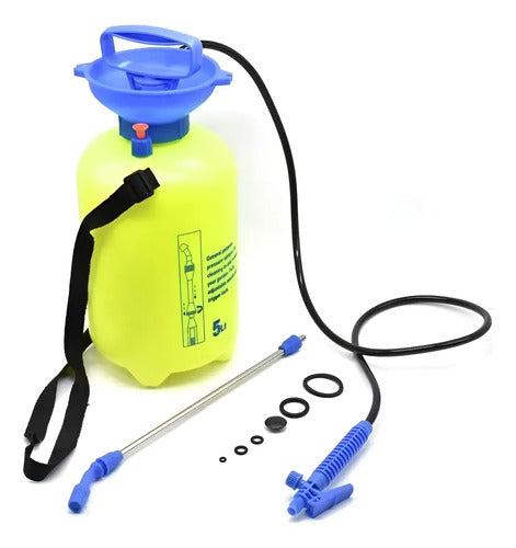 Fumigador 5lts Plastico Pico Metalico Lh-1663 Amarillo