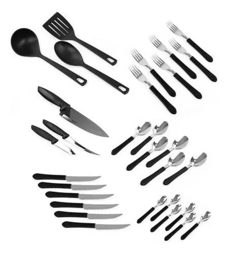 Batería De Cocina Tramontina Bordó 38 Pcs Excelente Calidad Bordó