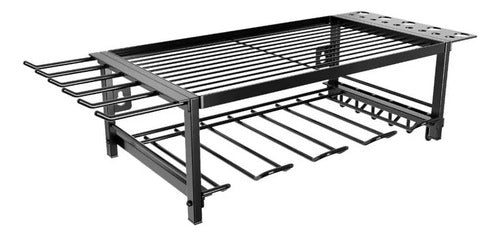 Organizador De Herramientas Metalico De Pared Con Ganchos