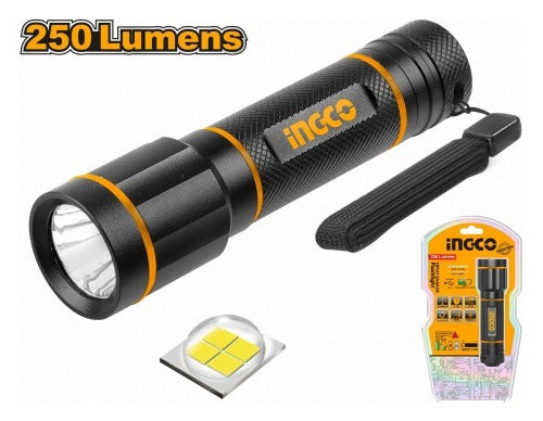 Linterna 250 Lumens 160mts Ingco Hfl013aaa58