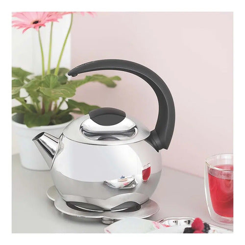 Caldera De Acero Inoxidable 2,5 Lts Tea Kettle Tramontina Plateado