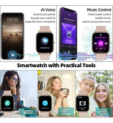 Smartwatch Teloconsigo Tlc Mvefoit 1.7  Resistente Agua