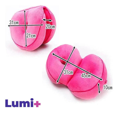Almohadón Plegable Mejora Postura Lumbar Espalda