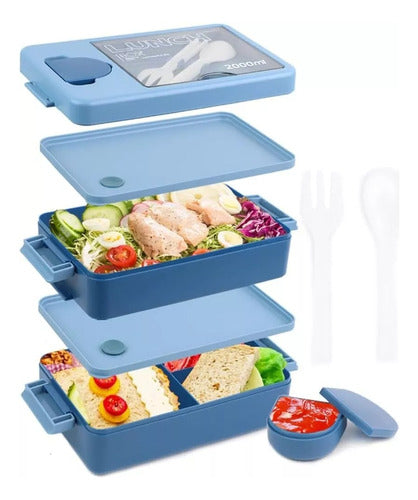 Conservadora Lunchera Vianda Tupper 3-1 C/cubiertos Termica