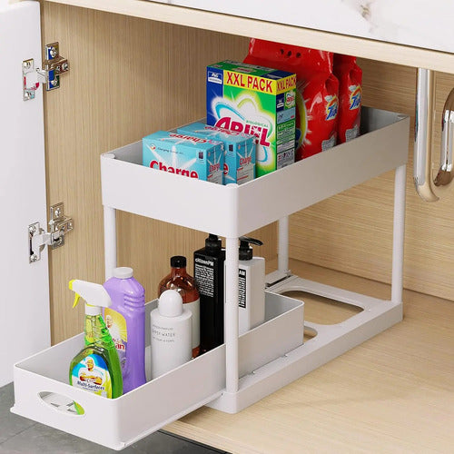 Organizador Deslizante Almacenamiento Orden Cocina Baño