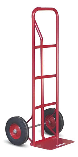 Carro Carrito Carretilla Industrial Ruedas Macizas 250kg Rojo