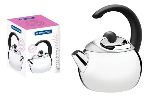 Caldera De Acero Inoxidable 2,5 Lts Tea Kettle Tramontina Plateado