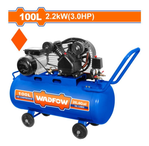 Compresor 100lt 3hp Wadfow Wap4r11