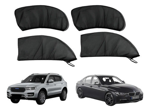 Parasol Cubre Ventana Lateral Auto Universal Pack X4
