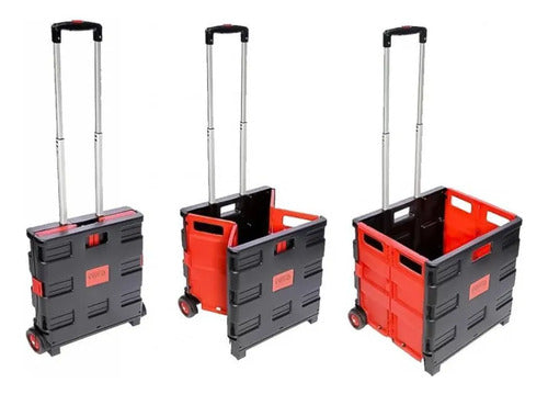 Carro Carrito Plegable C/tapa  Multiuso Mandados Resistente