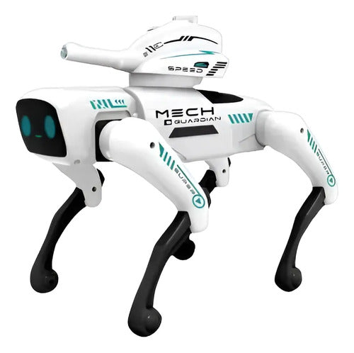 Perro Robot Inteligente Luz Interactivo Control Remoto Niños Perro Blanco