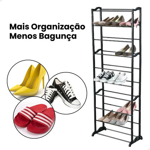 Estante Organizador Para Zapatos 152x60cm 30 Pares Disponible
