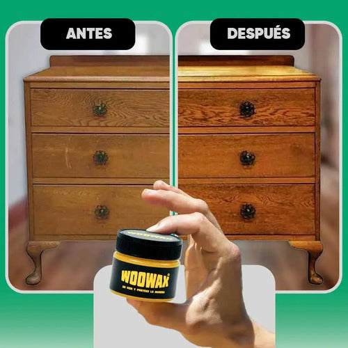Woowax Lustrador De Cera De Abejas Para Maderas Y Muebles Negro