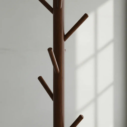 Perchero De Madera Arbol 8 Ganchos Disponible